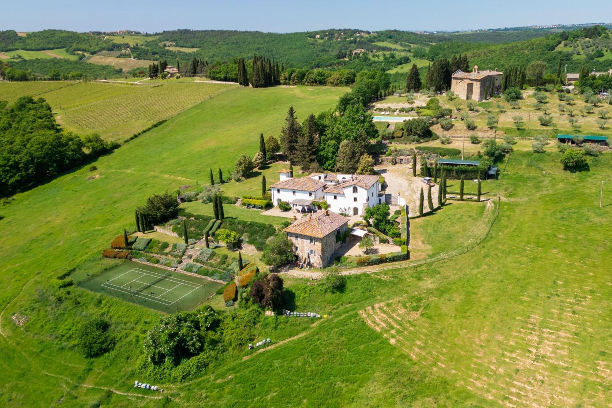 Villa Rignana Chianti Estate, Pool, Tennis,Cook Greve in Chianti Exteriér fotografie