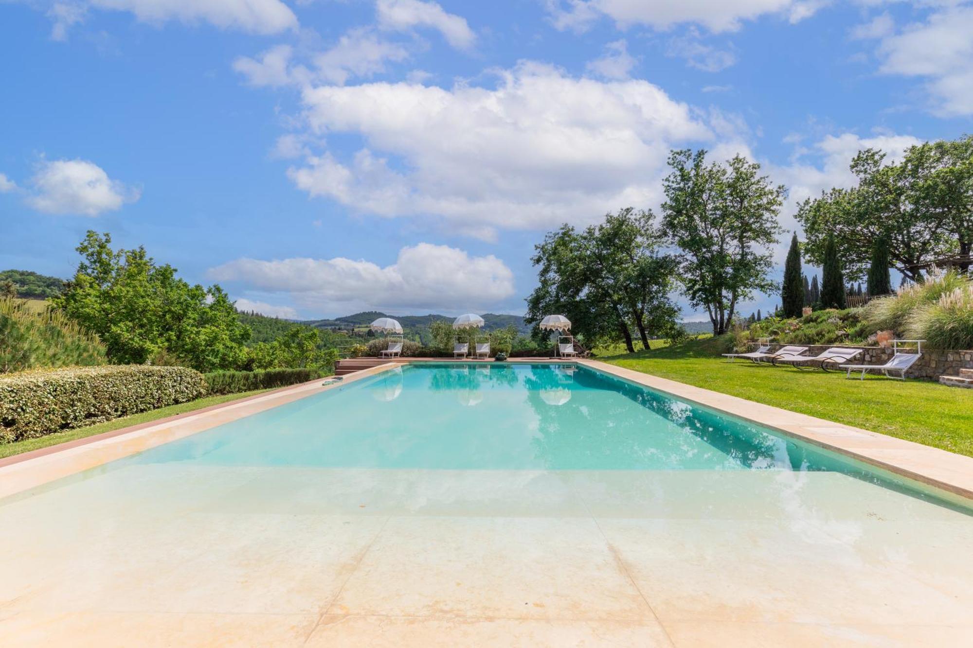 Villa Rignana Chianti Estate, Pool, Tennis,Cook Greve in Chianti Exteriér fotografie